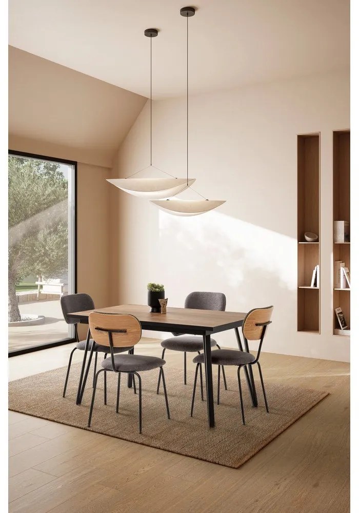 Fekete étkezőszék szett 4 db-os Dash – Marckeric