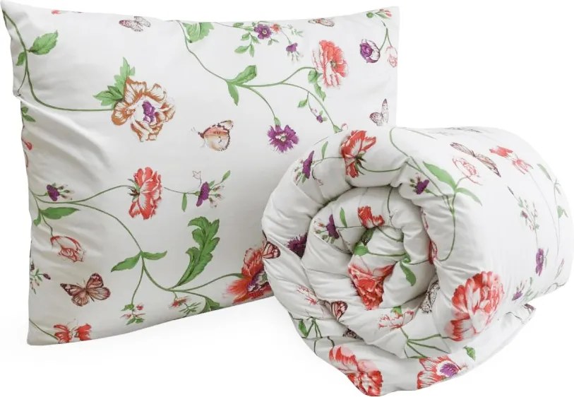 Egész éves paplan szett 140x200 cm üreges szálból, 70x90 cm párnával MEADOW FLOWERS