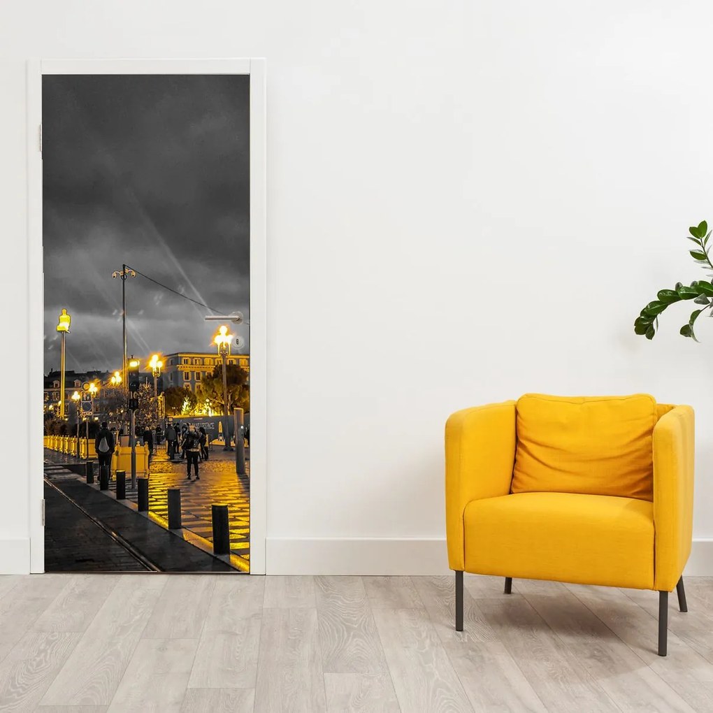Fotótapéta ajtóra - Orosz kerékpár alkonyatkor (95x205cm)