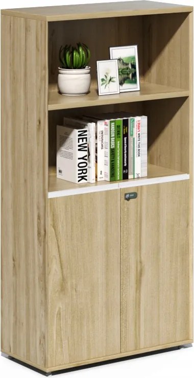 Houseland Profit Bliss 01 irodai szekrény natúr tölgyfa