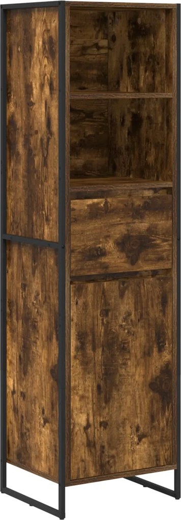 vidaXL Könyvespolc fiókkal Füstös tölgy 43 x 36 x 150,5 cm Faanyag