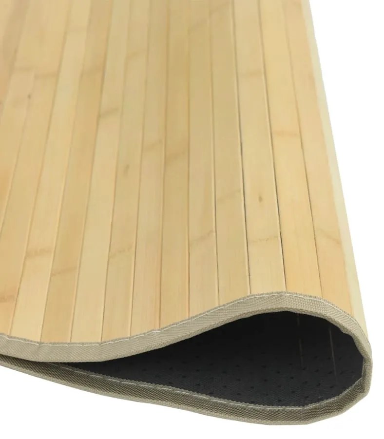 kerek világos természetes bambusz szőnyeg 60 cm