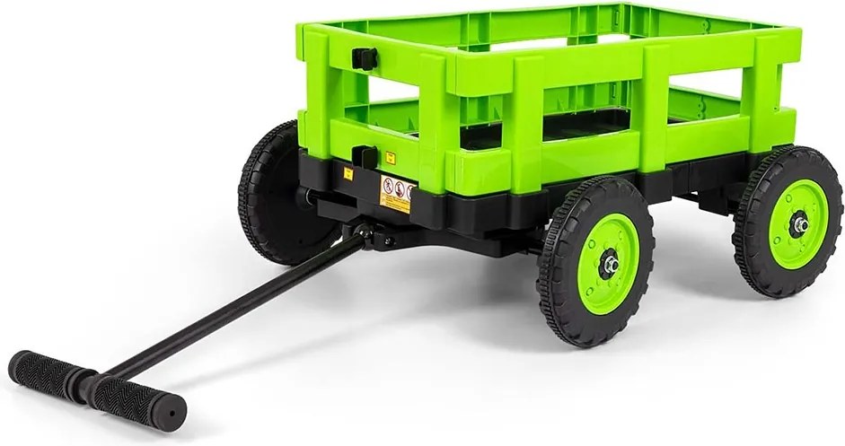 Elektromos vontató pótkocsival Milly Mally Rolly green