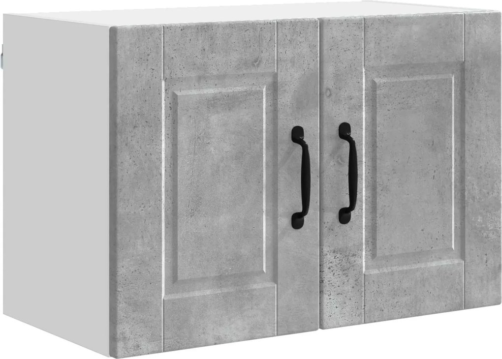 vidaXL Konyhaszekrény polcokkal Beton Szürke 60 x 31 x 40 cm Faanyag