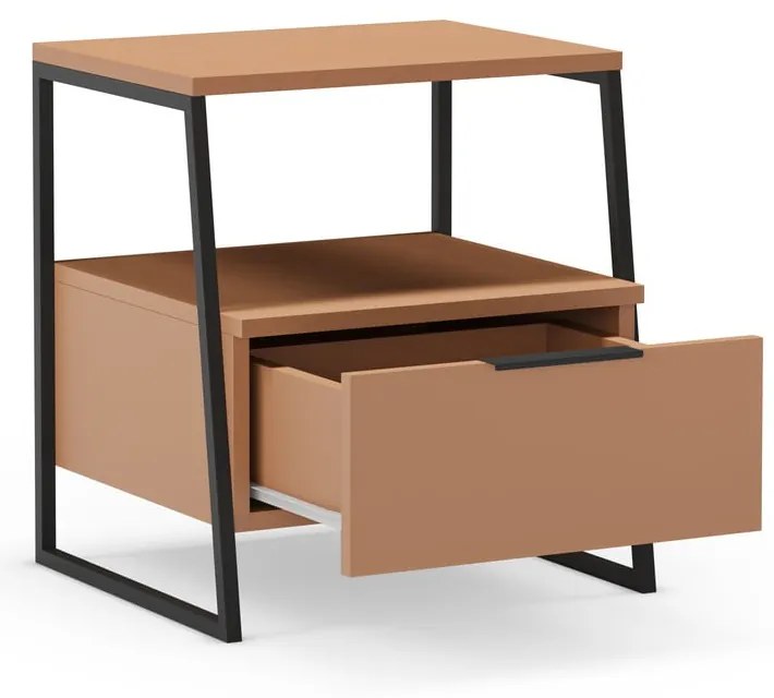 Téglavörös éjjeliszekrény Velia – Marckeric