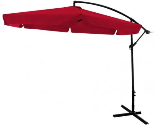 Függő napernyő InGarden BANANA 300 cm - Piros
