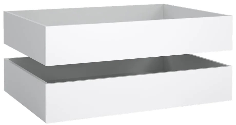 Fehér ágy alatti fiók szett 2 db-os 90x190-140x190 cm Naia – Tvilum