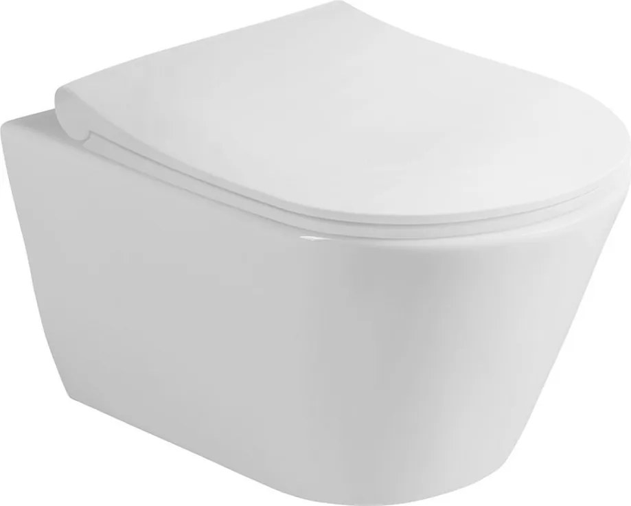 Sanovit AVVA fali WC - rimless - perem nélküli - rejtett rögzítésű - 53 cm