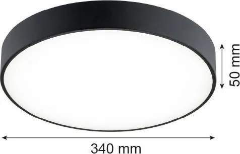 ARGON 8348 TIAMO Ernyős Mennyezeti Lámpa Fekete LED IP20