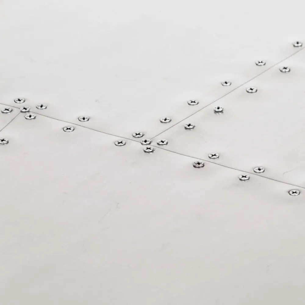 ezüstszínű fém repülős asztal 112 x 50 x 76 cm