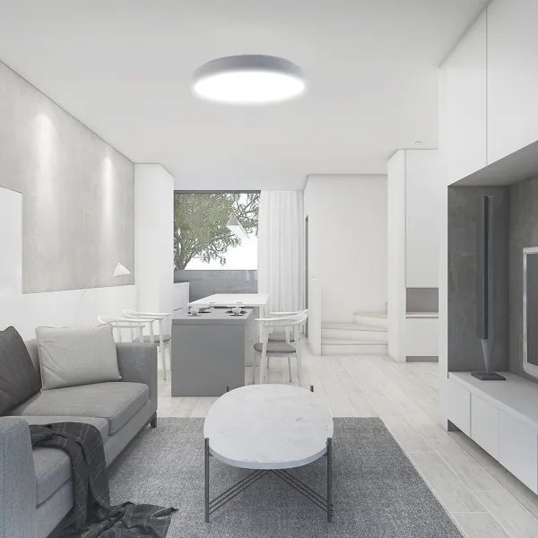 LED Dimmelhető mennyezeti lámpa LED/60W/230V 3000-6500K 49,5 cm fehér + távirányító