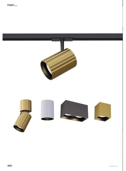 Redo 01-3412 - DELPHI irányítható spotlámpa 2xGU10/7W/230V 16,1x8,1 cm fekete