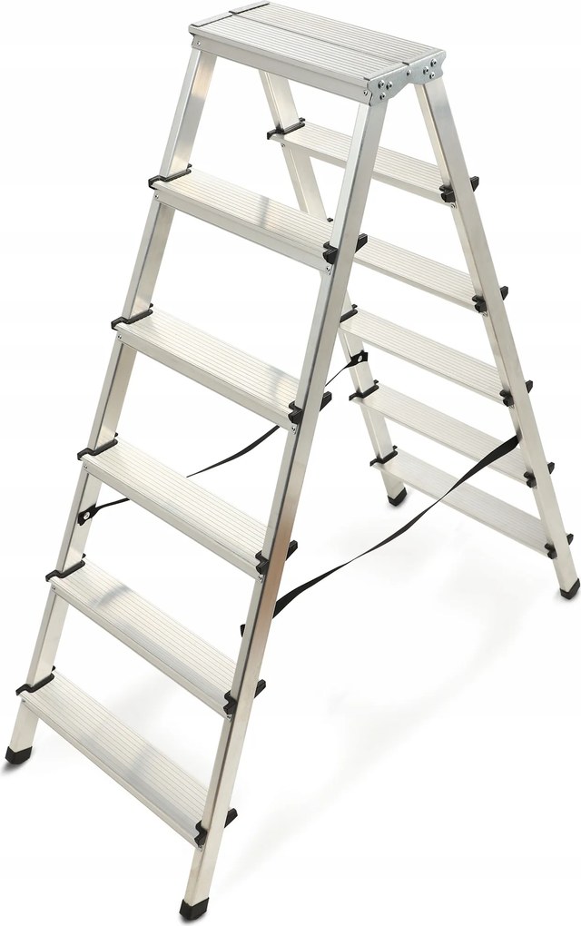Háztartási Alumínium Létra 2x6 Kétoldalas 125kg