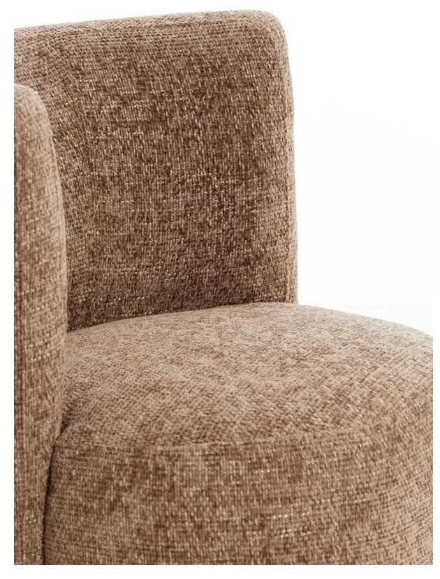 Sötétbarna fotel Kamova – Light & Living