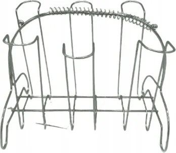 Rozsdamentes acél kosár állvány 16x20cm csepegtető