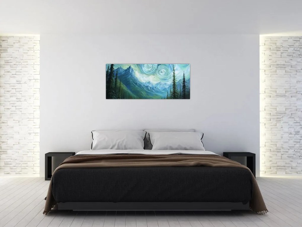 Kép - Táj Van Gogh érintésével (120x50 cm)