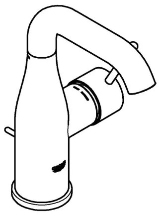 GROHE 23462DC1 - ESSENCE mosdócsaptelep, M méret, rozsdamentes acél