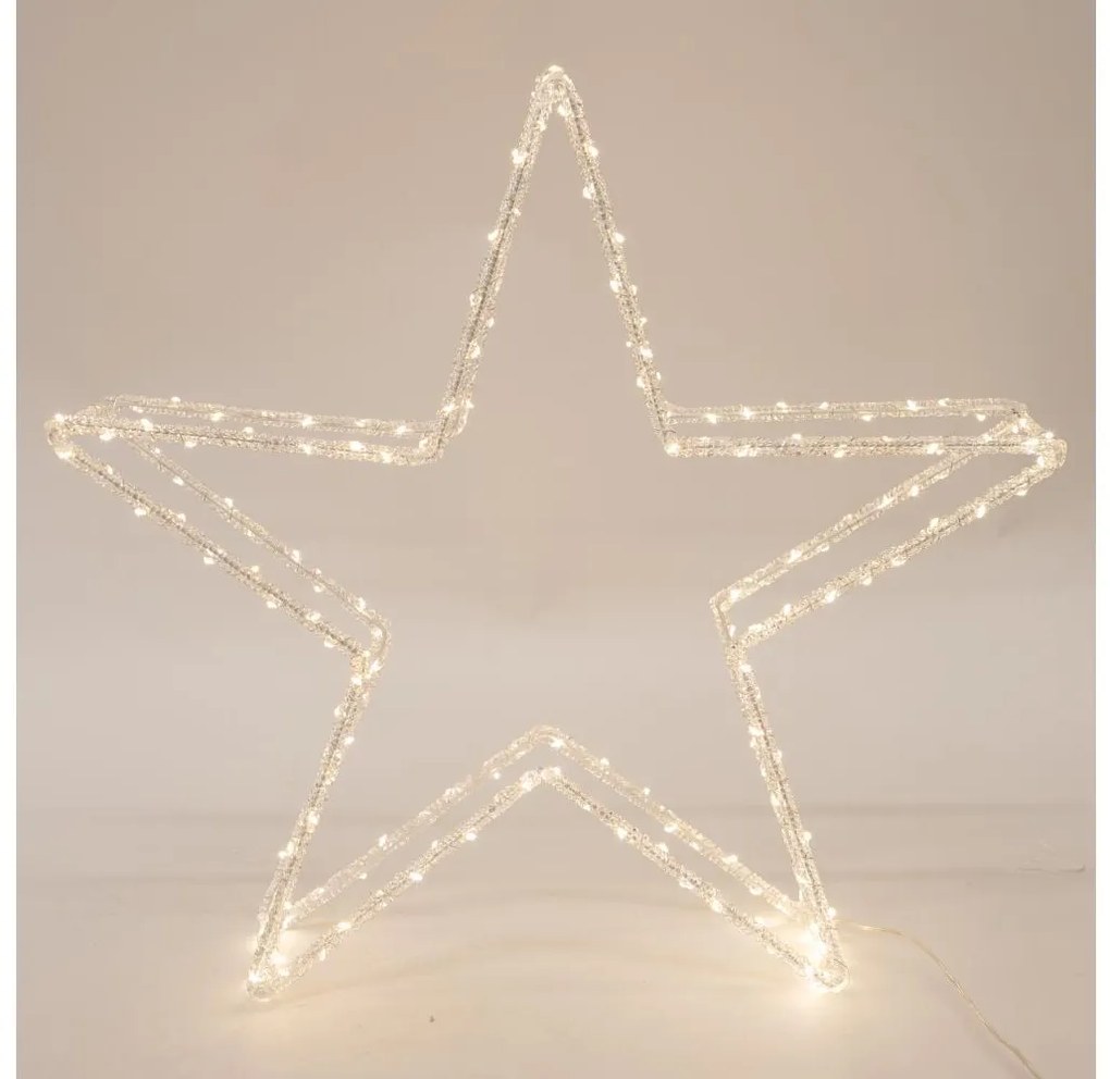 LED Kültéri karácsonyi dekoráció 120xLED/2,1W/230V IP44 meleg fehér csillag 46 cm