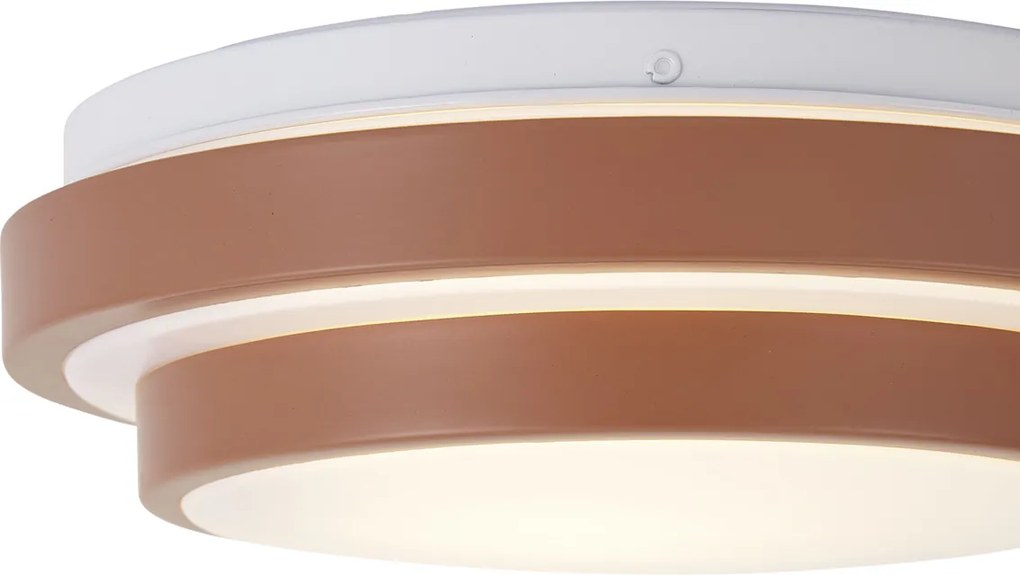Modern Sienna mennyezeti lámpa fehér 25 cm IP44 - Walden