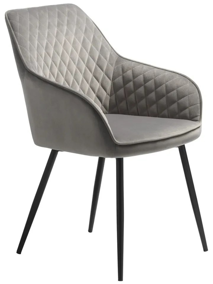 Milton szürke bársony étkezőszék - Unique Furniture
