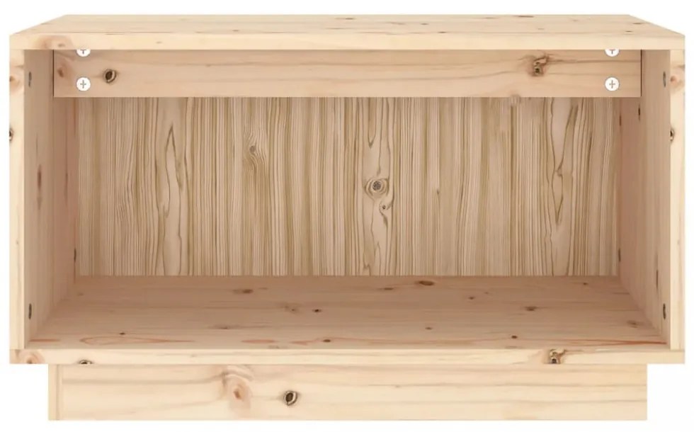 tömör fenyőfa TV-szekrény 60 x 35 x 35 cm