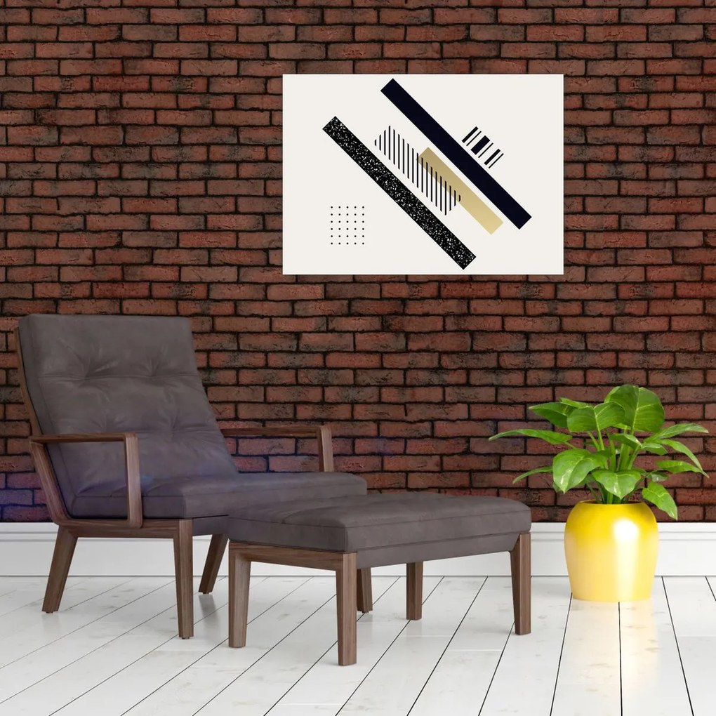 Üveg kép - Geometriai formák N⁰5 (70x50 cm)