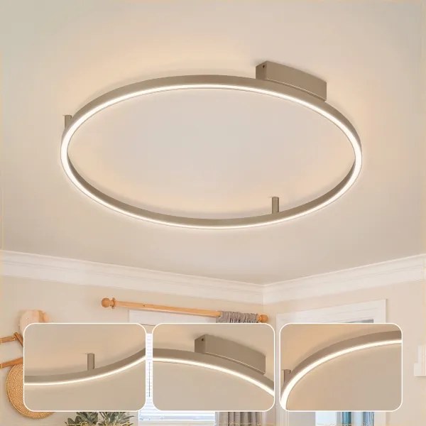 Brilagi - PORTOFINO LED dimmelhető lámpatest, 60W/230V, átmérő 80 cm, bézs + távirányító