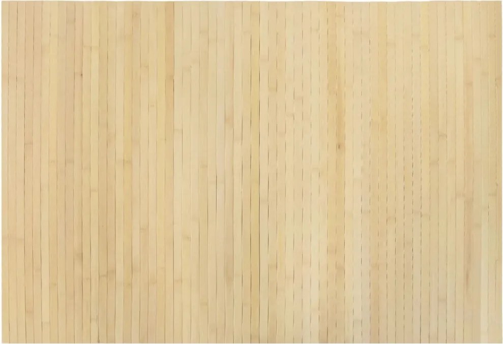 vidaXL négyszögletű világos természetes bambusz szőnyeg 70 x 100 cm