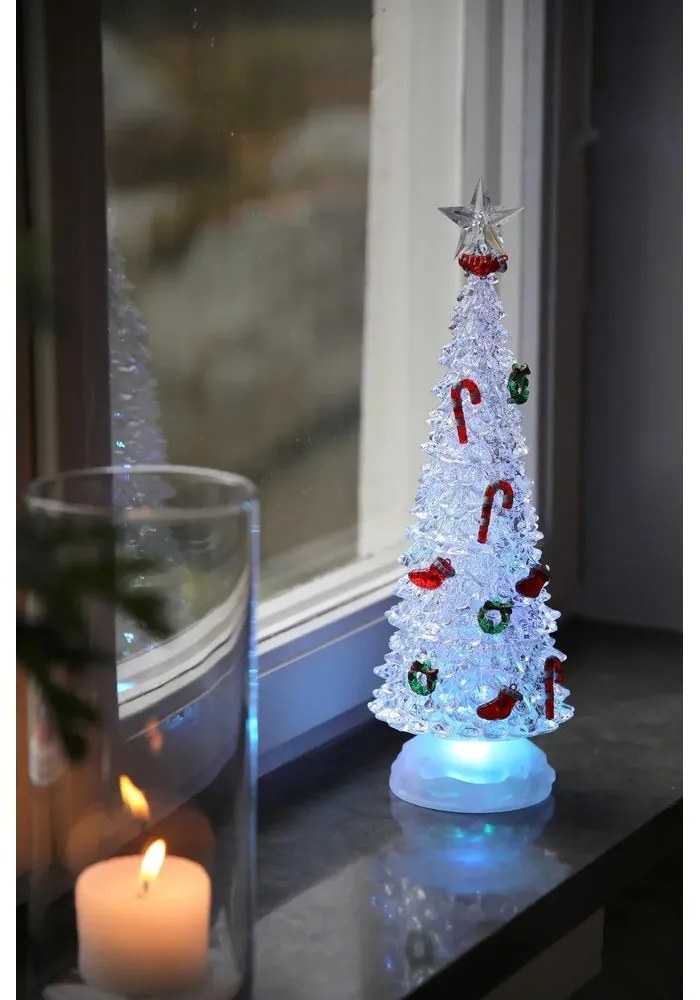 Fehér karácsonyi fénydekoráció ø 12 cm Bro – Markslöjd