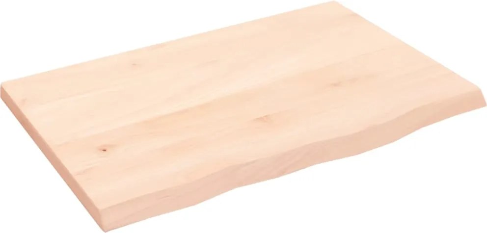 vidaXL kezeletlen tömör fa fürdőszobai pult 60x40x2 cm