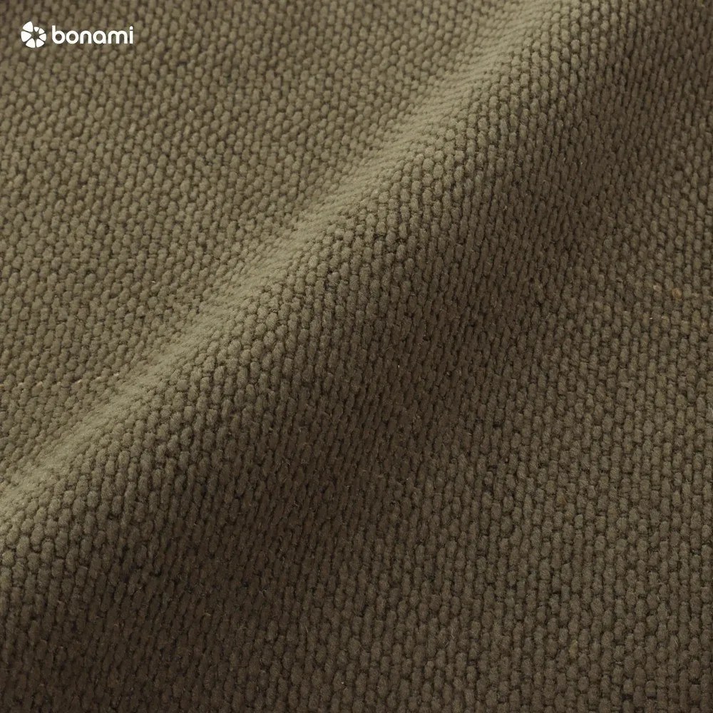 Sötétzöld kárpitozott franciaágy tárolóhellyel, ágyráccsal 160x200 cm Jagna – Bobochic Paris