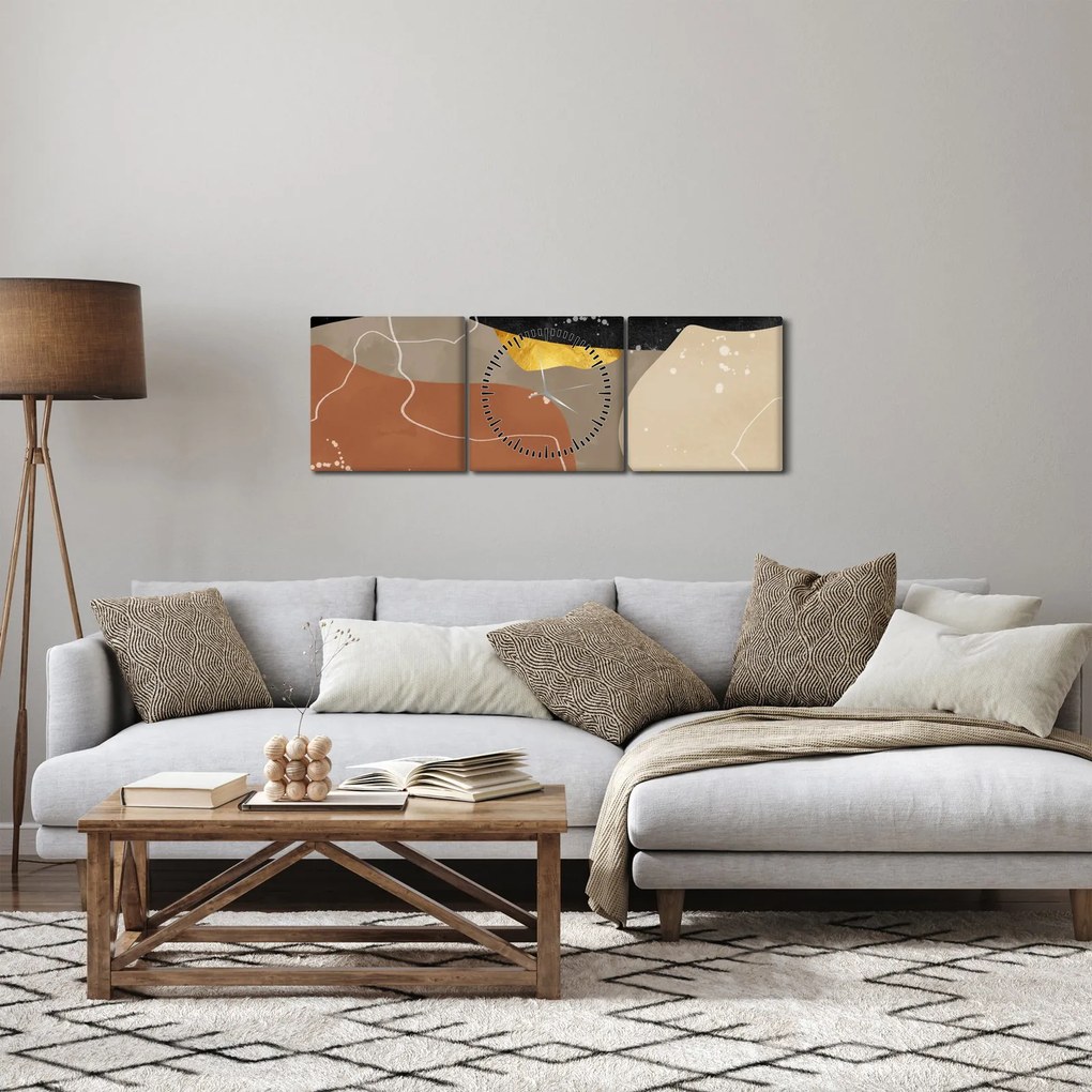 Kép - Absztrakció (órával) (90x30 cm)