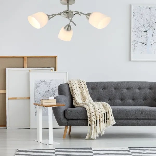 Felületre szerelhető csillár DONNA 3xE27/60W/230V nikkel