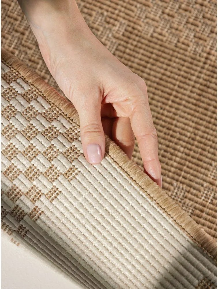 Krémszínű-natúr színű kültéri-beltéri futószőnyeg 80x200 cm Haringey Dorothy – Ted Baker