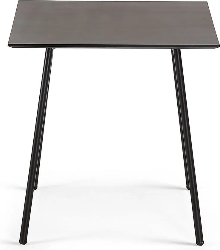 Ulrich fekete asztal, 75 x 75 cm - Kave Home