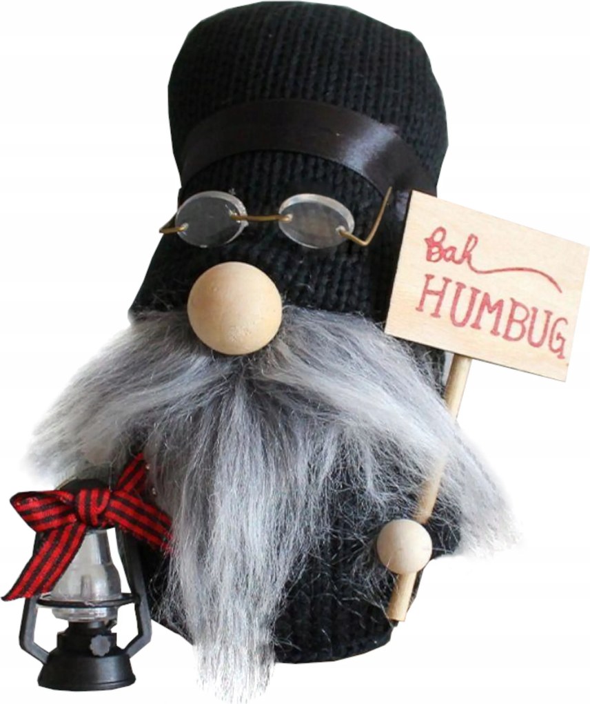 Manó Karácsonyi Manó Nagy Fekete Ajándék Karácsonyi Dekoráció