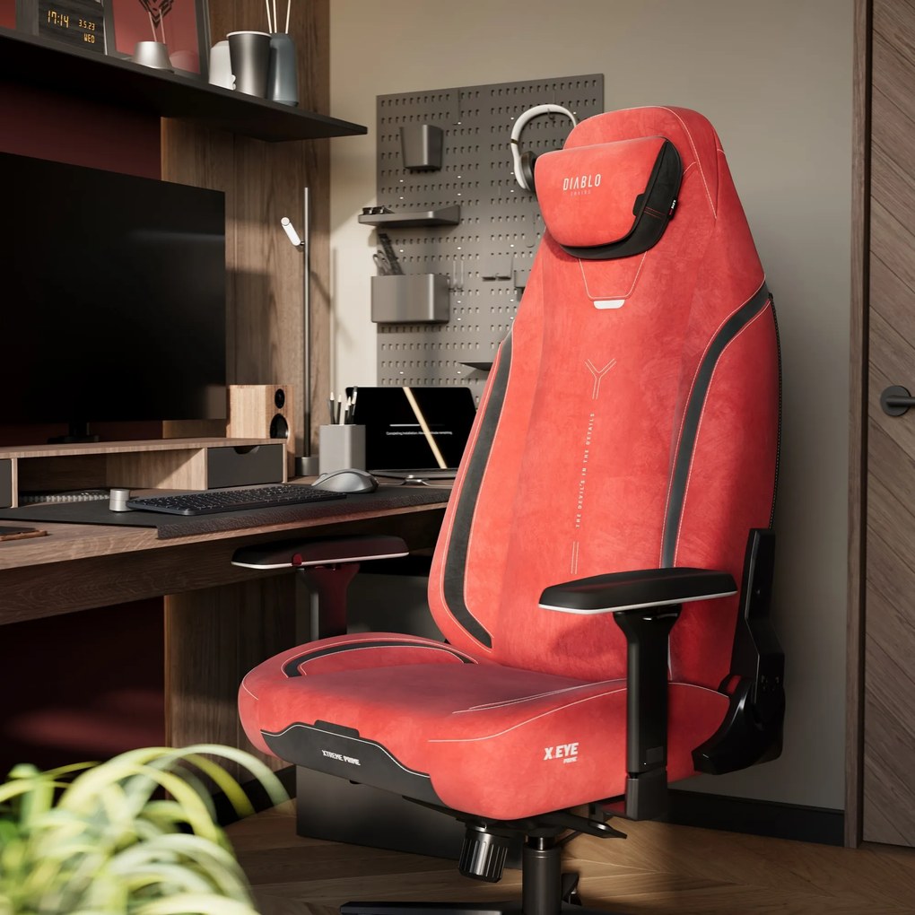 Gamer szék Normal Size piros-fekete: Diablo X-Eye Prime Bloody Mary