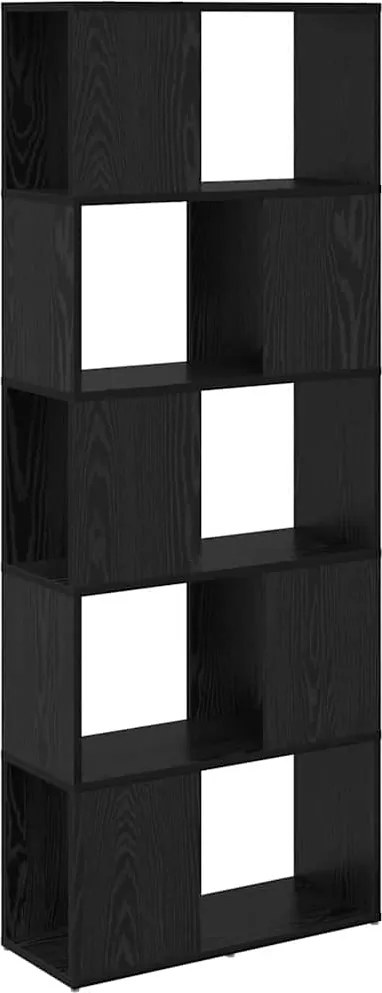 vidaXL TV szekrény garnitúra Fekete 60 x 24 x 156 cm Faanyag