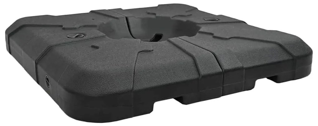 Esernyő Alap Szett 2 pcs Fekete 88.5 x 88.5 x 12 cm Műanyag
