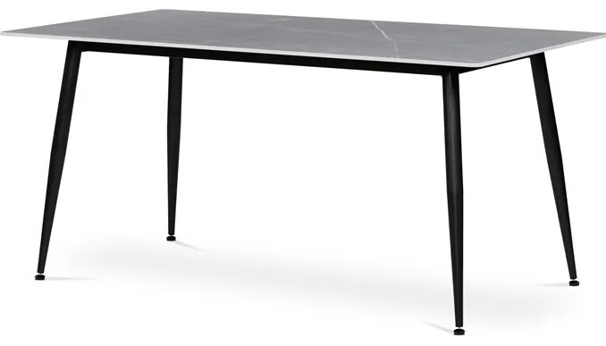 Étkezőasztal 160x90cm, kerámia, márvány, HT-406M GREY