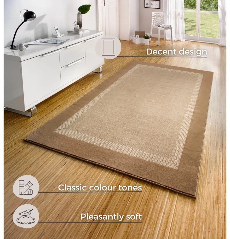 Basic bézs-barna szőnyeg, 160 x 230 cm - Hanse Home