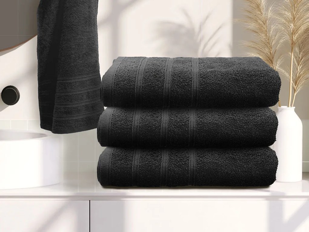 Bella fekete törölköző