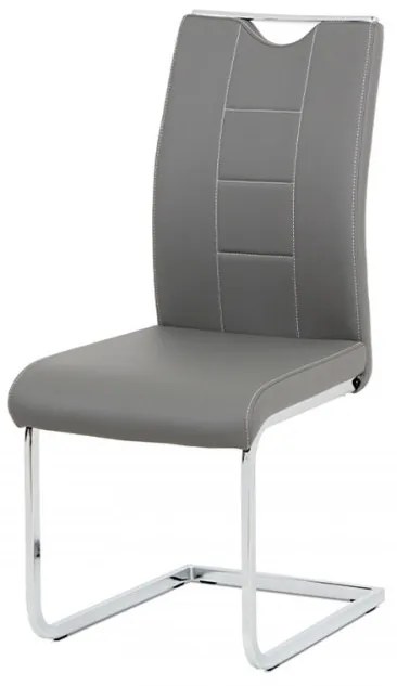 Scaun modern cu bază de sanie gri Dcl-411