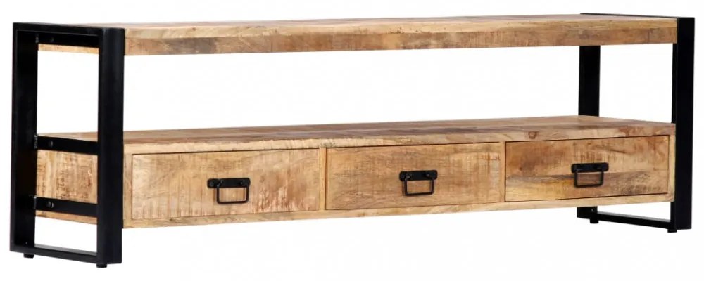 tömör mangófa TV-szekrény 150 x 30 x 45 cm