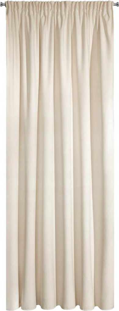 Készfüggöny 140x270 cm szalag világos Bézs dekoratív a hálószoba nappalijába