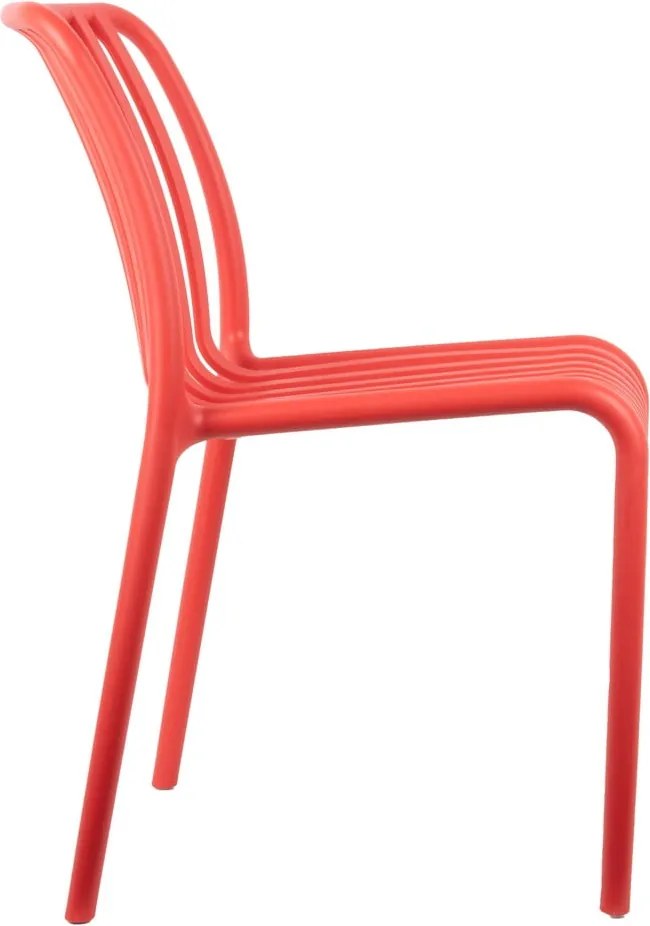 Világospiros műanyag étkezőszék Glee – Leitmotiv