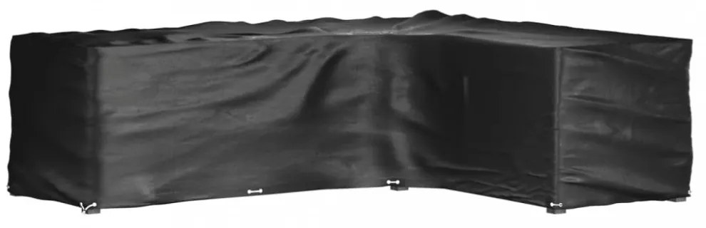 2 db L-alakú kerti bútorhuzat 18 fűzőlyukkal 285x220x80 cm