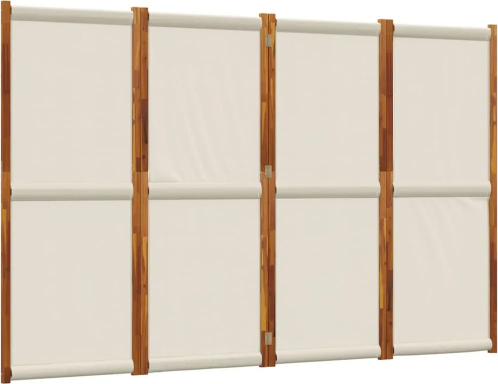 vidaXL világosszürke 4 paneles térelválasztó 280 x 180 cm
