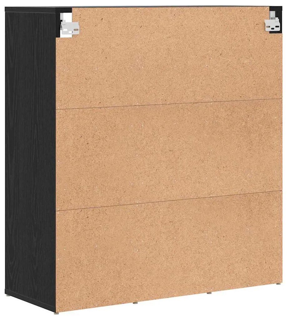 Cipősszekrény polcokkal Musta tammi 77.5 x 30 x 83.5 cm Faanyag