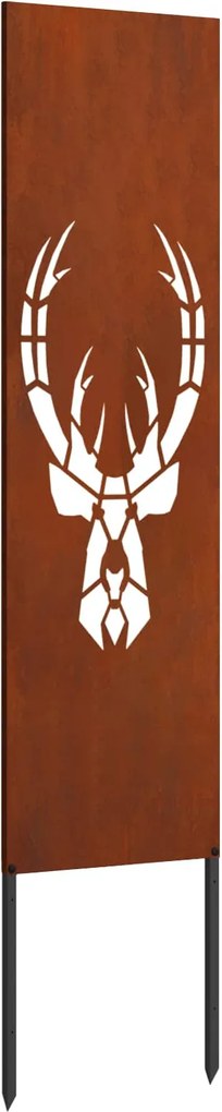 vidaXL Kertvédő vászon Rozsdás 32 x 140 cm időjárásálló acél